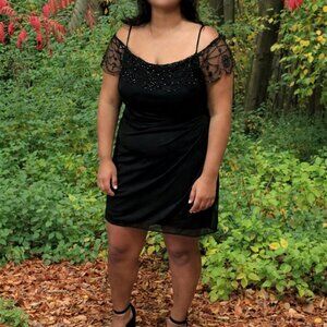 DJ-Jaz Black Beaded Dress